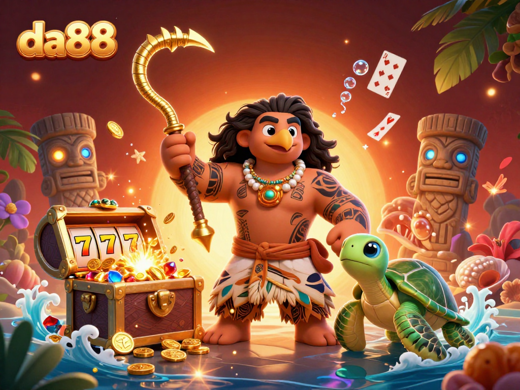Spin the reels with da88's vibrant underwater adventure featuring playful characters and treasures.