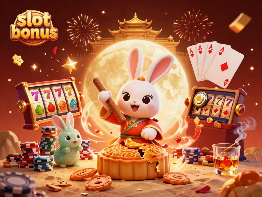 Experience the excitement of slot bonuses with a 3D illustration showcasing vibrant characters and casino elements.