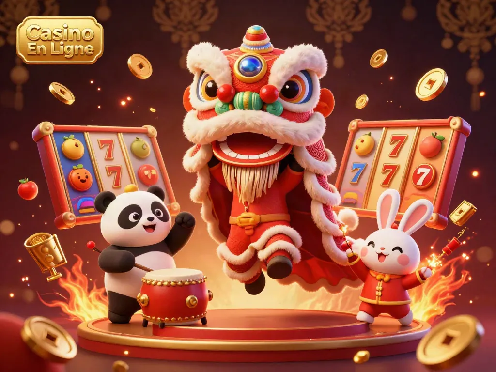 Valorisez votre expérience avec Casino En Ligne grâce à une illustration colorée de jeu dynamique.
